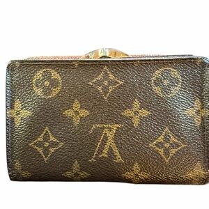 Vintage Louis Vuitton Monogram Kiss-Lock French Purse Wallet